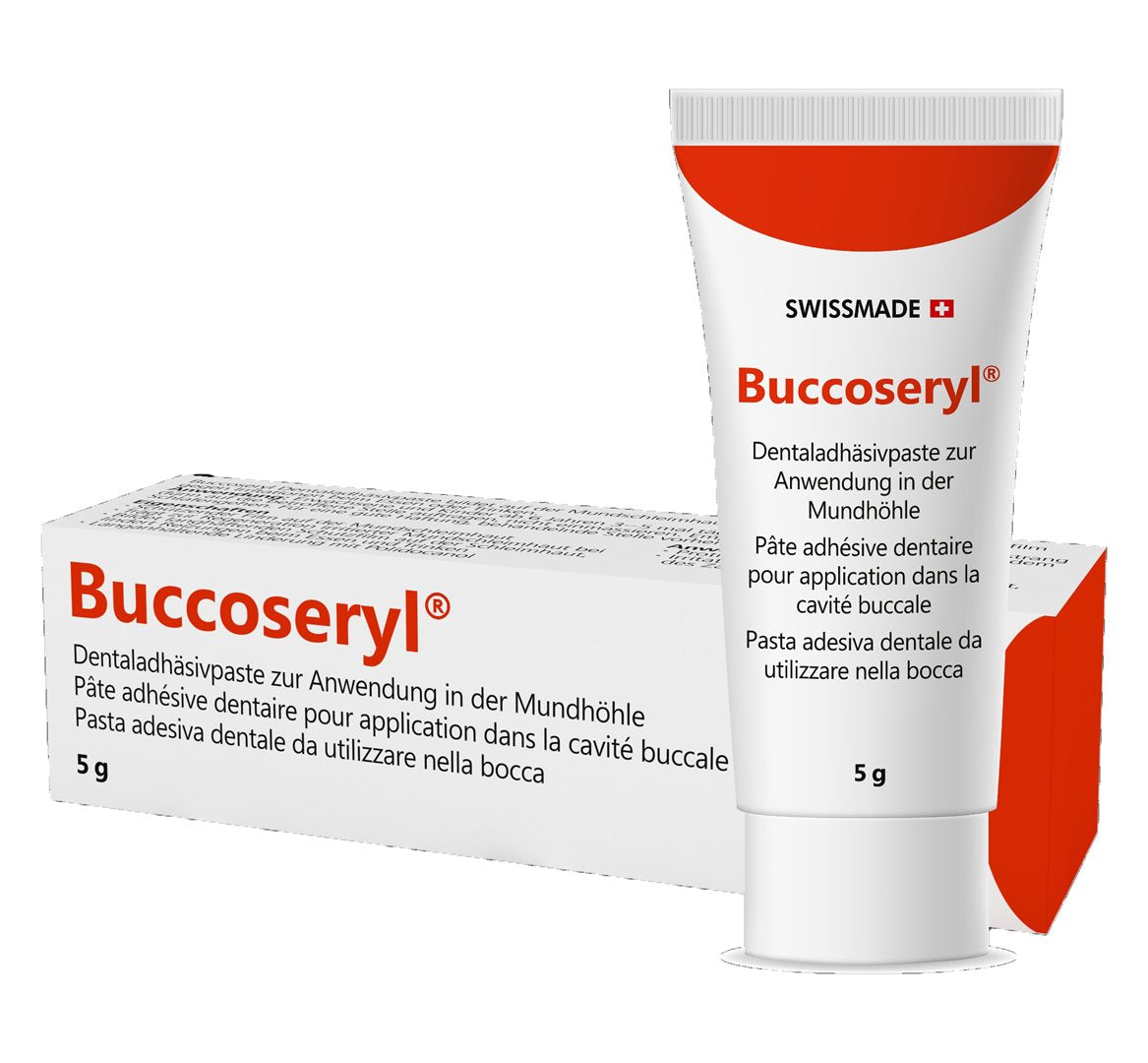 Buccoseryl Pasta adesiva dentale (5g)