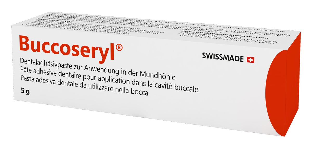 Buccoseryl Pasta adesiva dentale (5g)