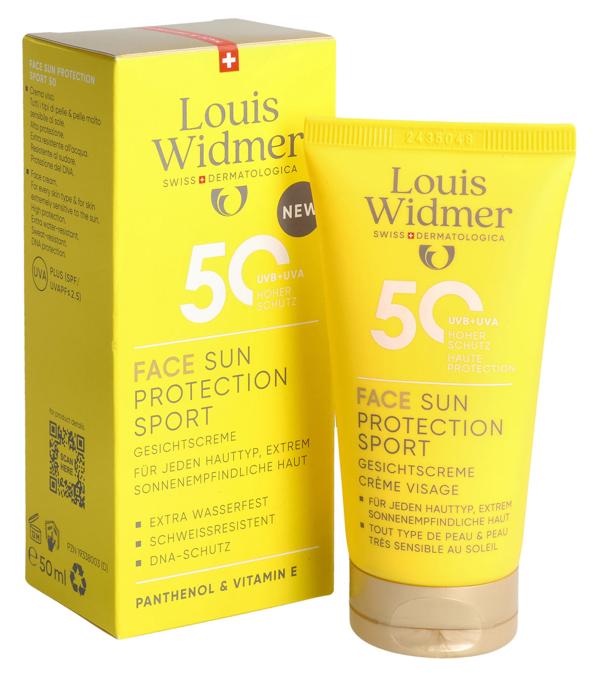 Louis Widmer Face Sun Protection Sport LSF 50 parfümiert (50ml)