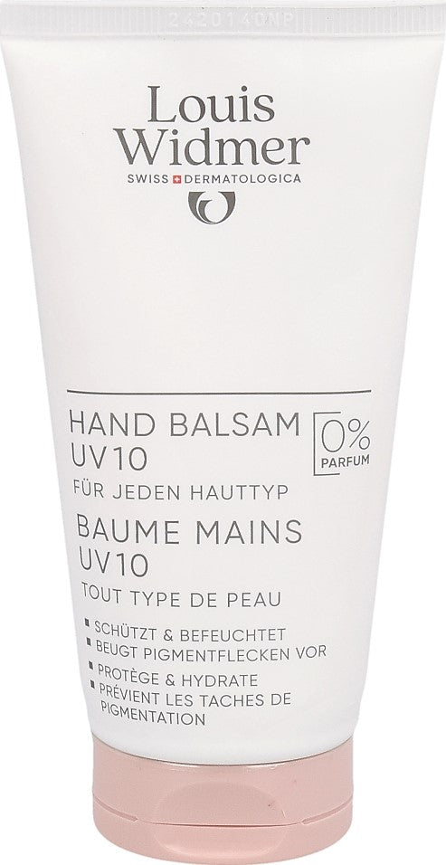 Louis Widmer Baume pour les mains UV 10 sans parfum (75ml)