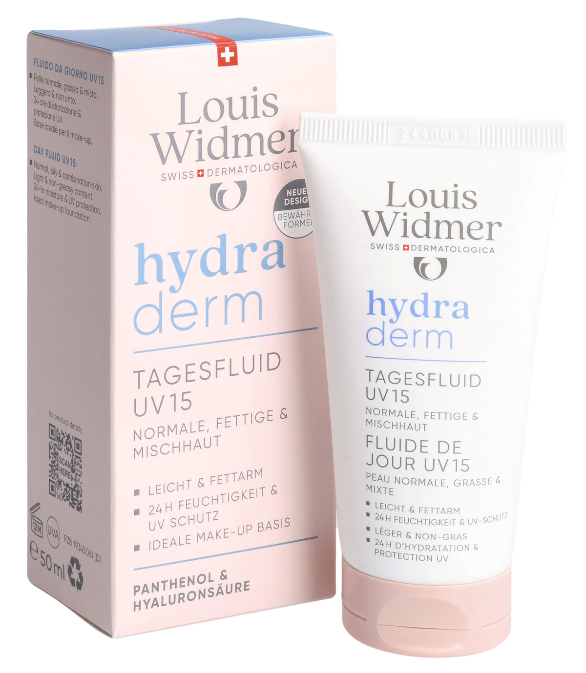 Louis Widmer Hydraderm Tagesfluid UV 15 parfümiert (50ml)