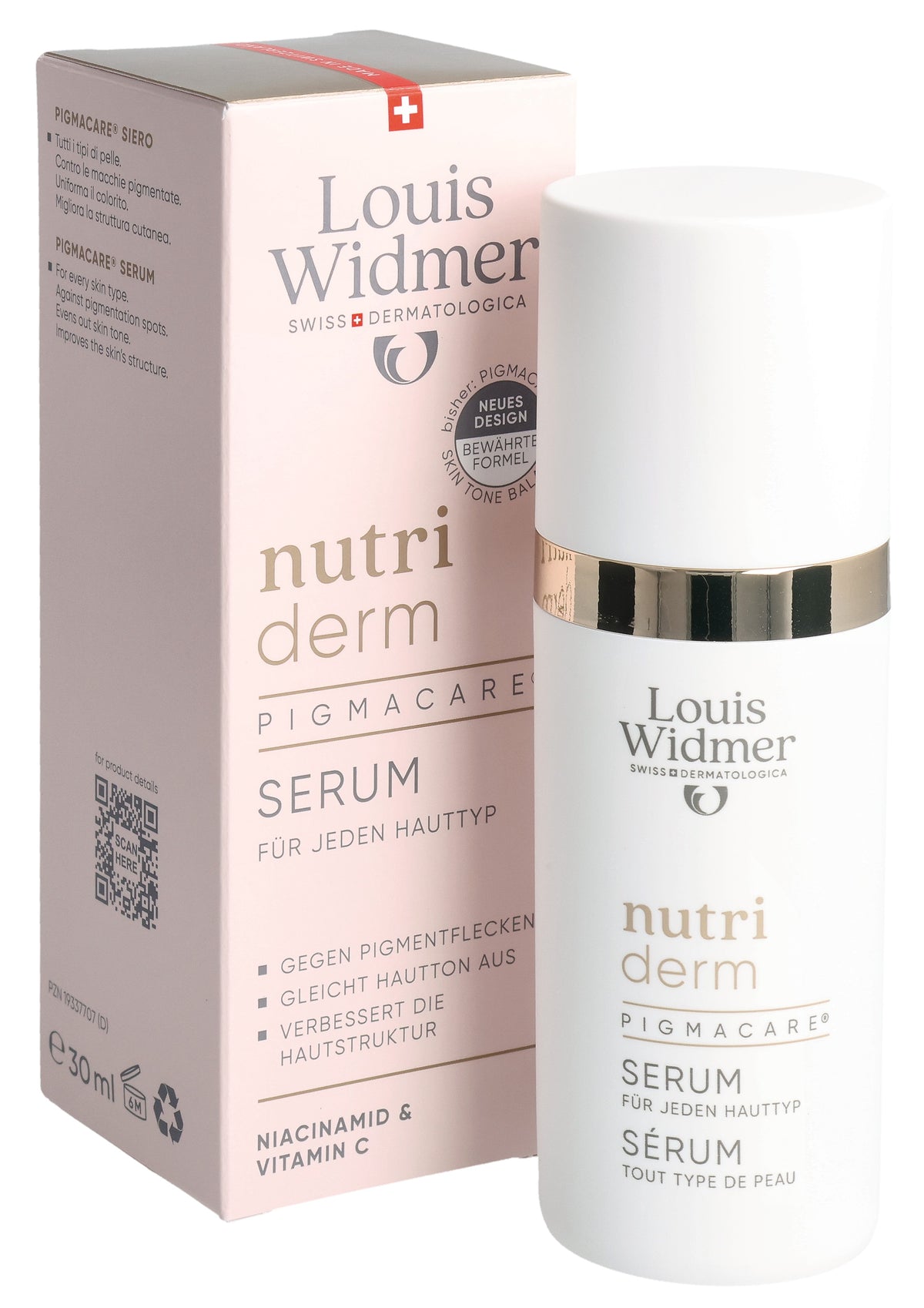 Louis Widmer Nutriderm Pigmacare Serum parfümiert (30ml)