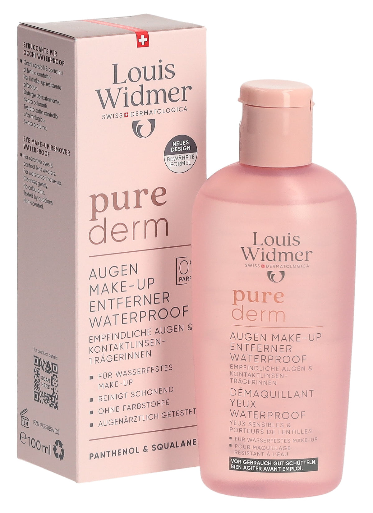 Louis Widmer Purederm Augen Make-up Entferner Waterproof (100ml)