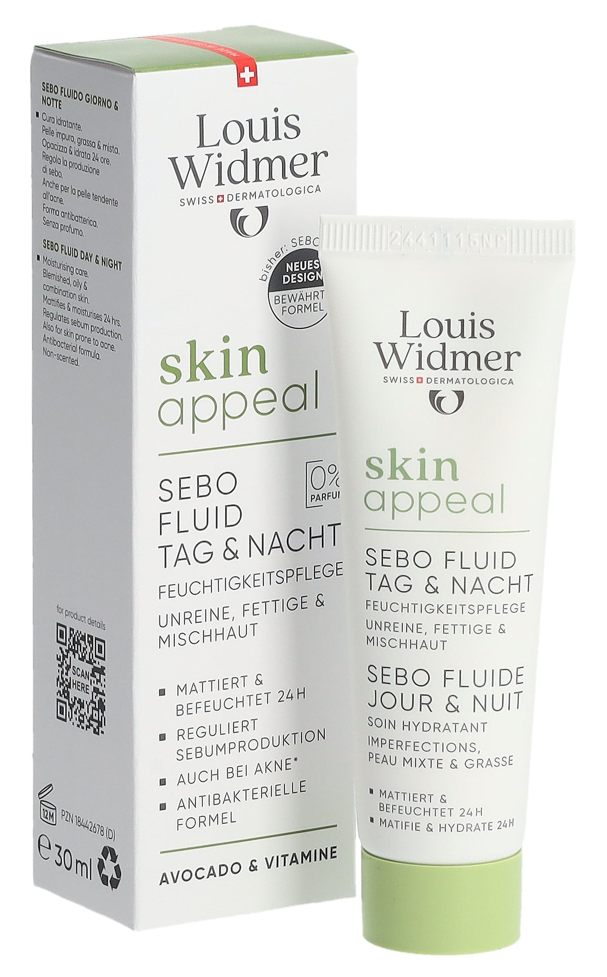 Louis Widmer Skin Appeal Sebo Fluid Tag und Nacht (30ml)