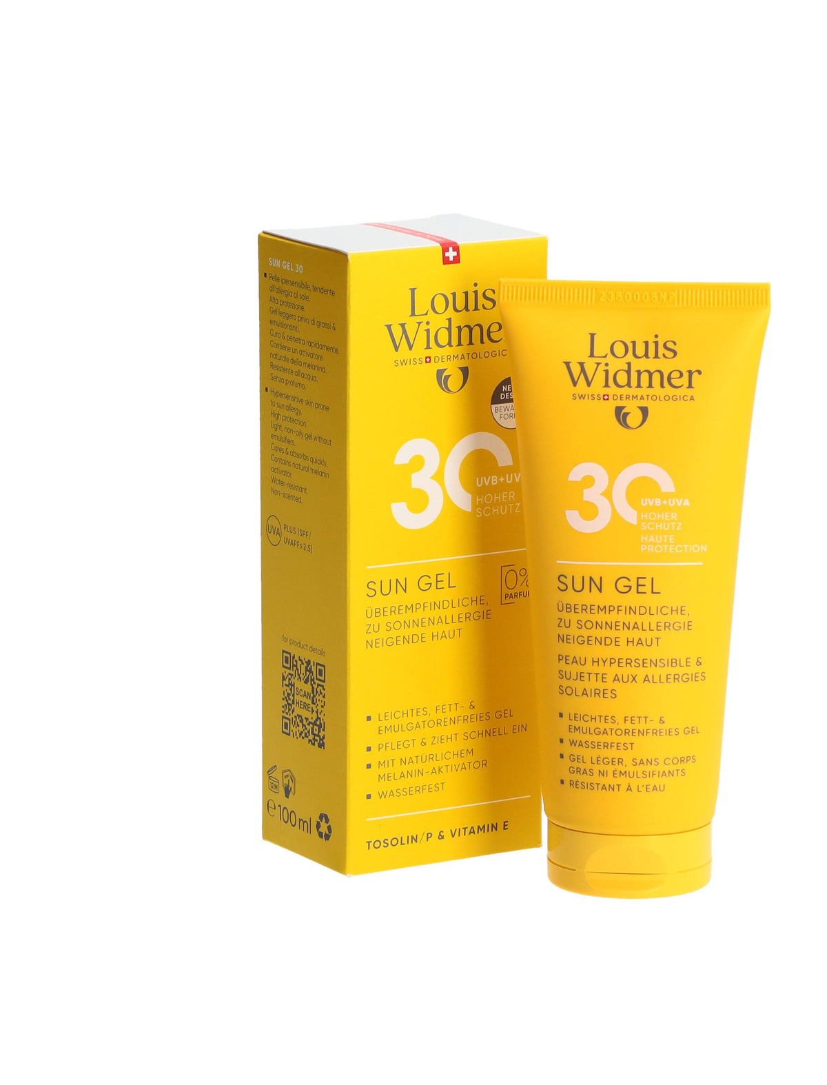 Louis Widmer Sun Gel LSF 30 ohne Parfum (100ml)