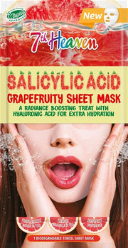 7th Heaven Sheet Mask Beauty Salicylsäure & Grapefruit (18g)