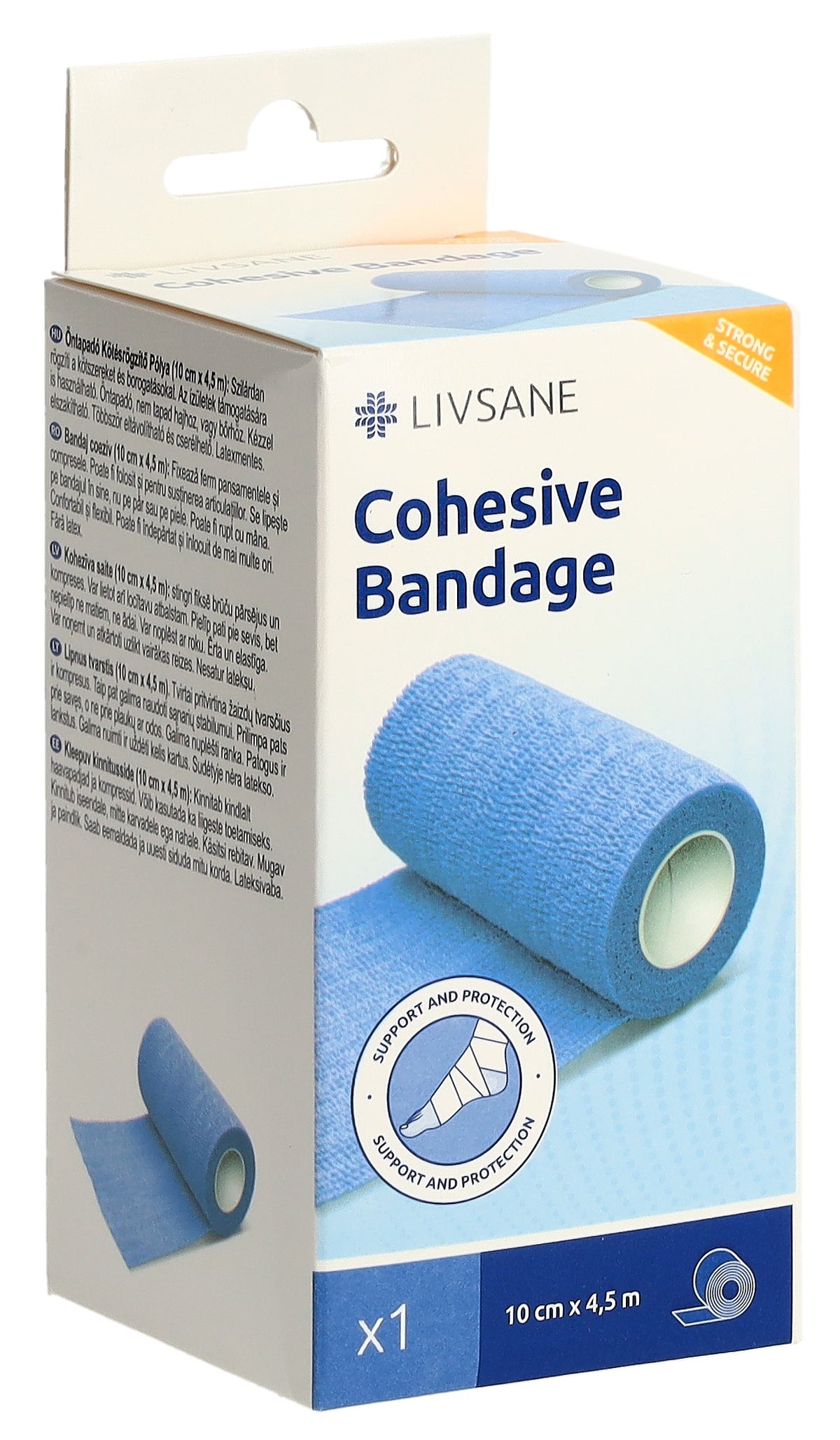 Livsane Fixierbinde selbsthaftend 10cm x 4,5m (1 Stk)