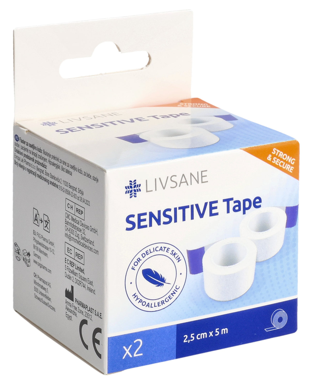 Livsane Sensitiv Fixierpflaster 2,5cm x 5m (1 Rolle)