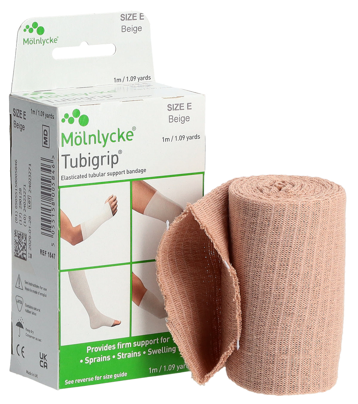 Tubigrip Schlauchbandage Grösse E 8.75cm x 1m natur (1 Stk)