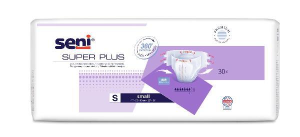 Super Seni Plus Incontinence Briefs, Size S (30 pcs)