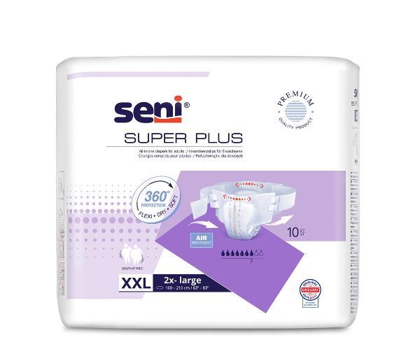 Super Seni Plus Incontinence Briefs, Size XXL (10 pcs)