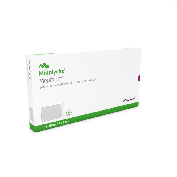 Mepiform Pansement en silicone pour cicatrices 10x18cm (5 pces)