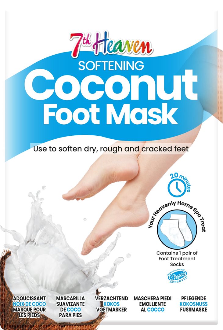 7th Heaven Foot Mask Coconut Fussmaske (1 Paar)