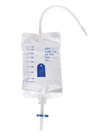 GHC Careflow Beinbeutel 750ml steril mit Ablass, Schlauch 10cm (1 Stk)