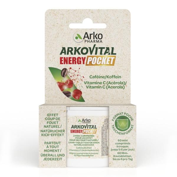ARKOVITAL Energy Pocket Mini Chewable Tablets (60 pcs)