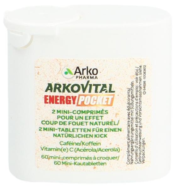 ARKOVITAL Energy Pocket Mini Chewable Tablets (60 pcs)