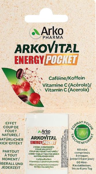 ARKOVITAL Energy Pocket Mini Chewable Tablets (60 pcs)
