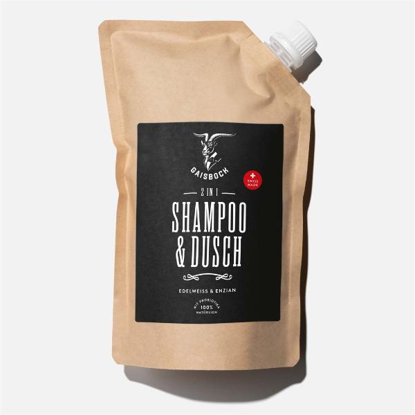 GAISBOCK Care Shampoo & Dusch Refill-Bag (500ml)