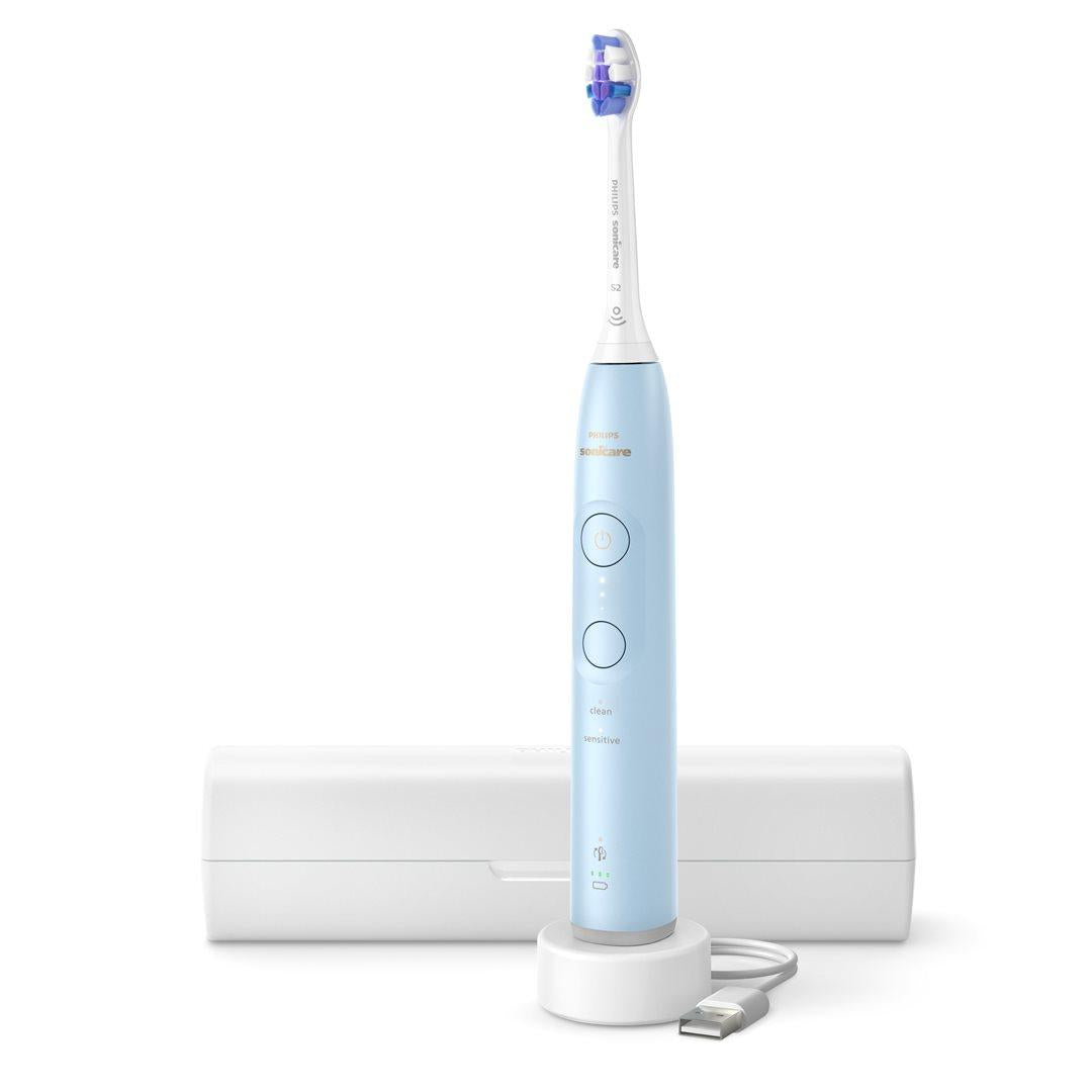 Philips Sonicare 6100 elektrische Schallzahnbürste HX7406/02 Hellblau (1 Stk)