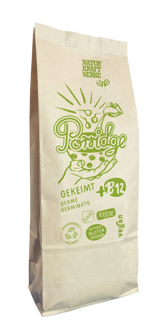 Naturkraftwerke Porridge mit Vitamin B12 gekeimt Bio (775g)