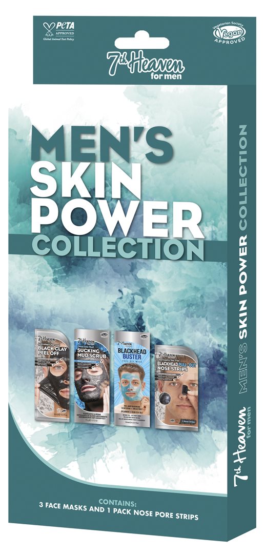7th Heaven Gift Set Men's Skin Power Collection (4 pieces)