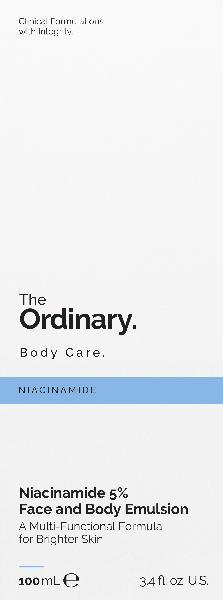 The Ordinary Niacinamide 5% Émulsion visage et corps (100ml)