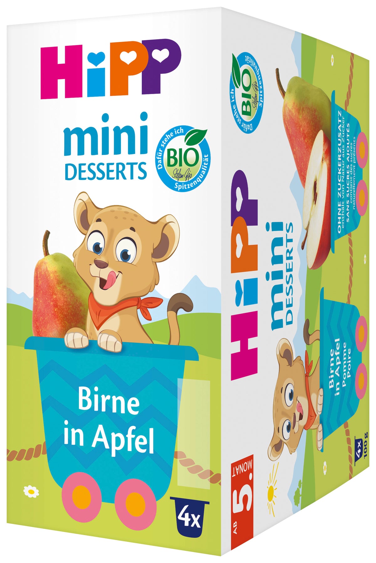 Hipp Fruchtpause Apfel Birne (4 x 100g)