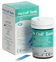 On Call Sure Bandelettes de test de glycémie (50 pces)