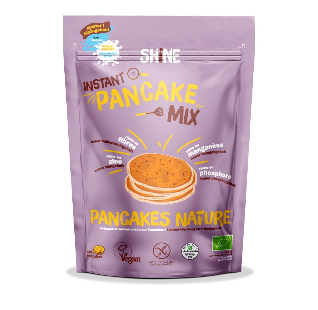 Shine Instant Pancake Mix Natur Bio (300g)