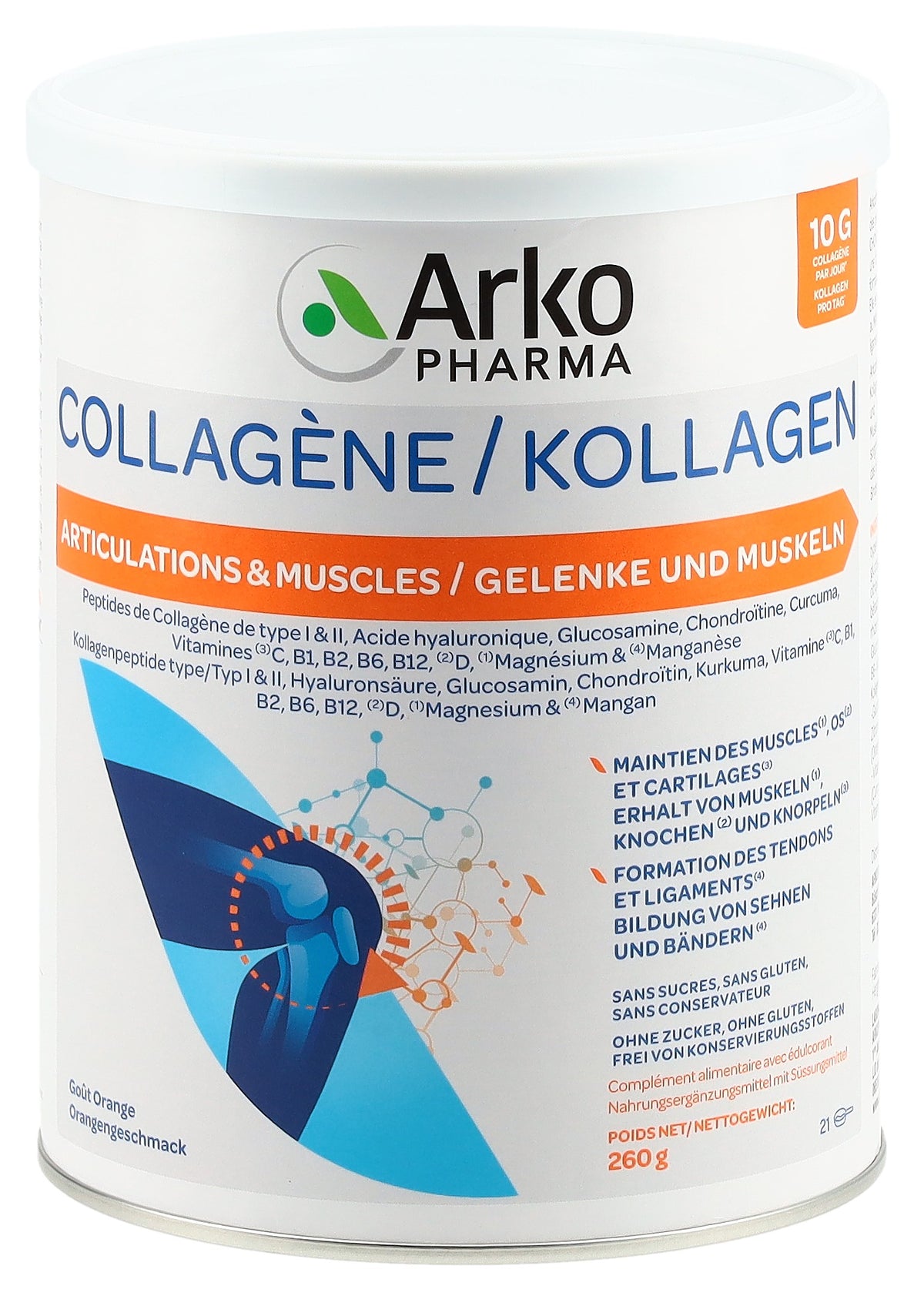 Arkopharma Kollagen Gelenke und Muskeln Pulver (260g)