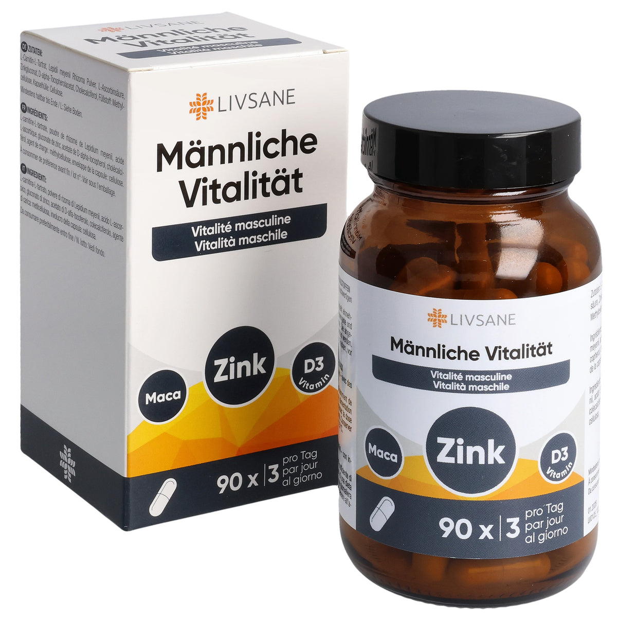 Livsane Männliche Vitalität Kapseln (90 Stk)