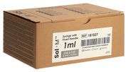 Sol-M Spritze mit fixierter Nadel 1ml 27G 1/2 Zoll (100 Stk)
