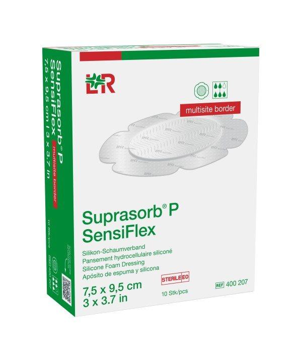 Suprasorb P SensiFlex Multisite border 7.5 x 9.5cm (10 Stk)