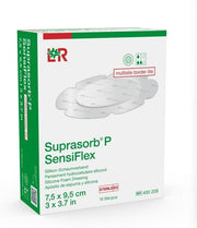 Suprasorb P SensiFlex Multisite border lite 7.5 x 9.5cm (10 Stk)