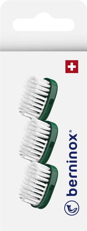 Berninox 316 Têtes de rechange Vert Atlantique super soft (3 pces)