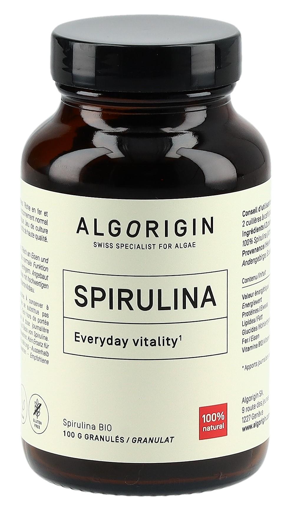 ALGORIGIN Spirulina Granulat Bio (100g)