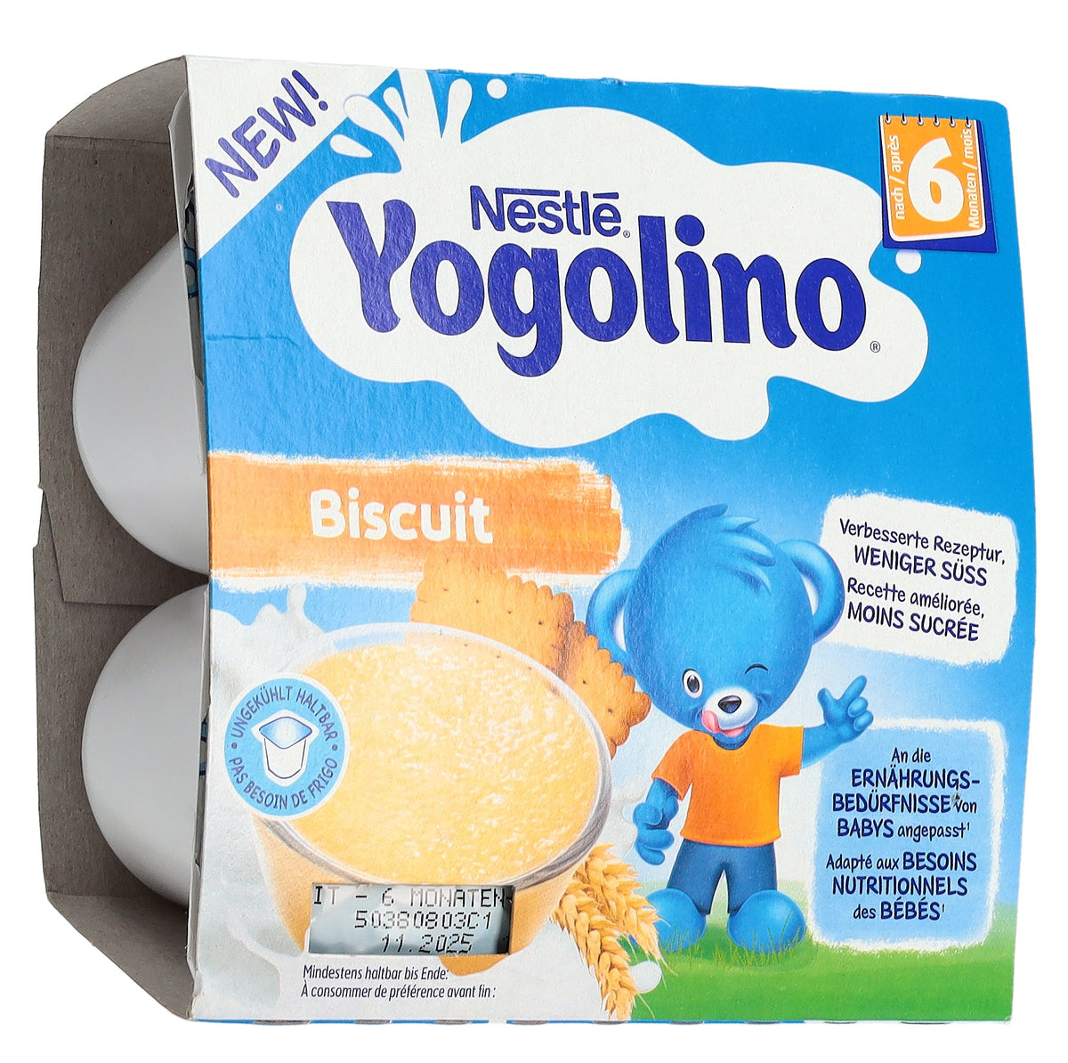 Nestle Yogolino Biscuit 6M (4x100g)