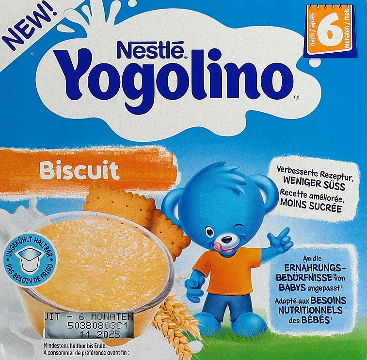 Nestle Yogolino Biscuit 6M (4x100g)