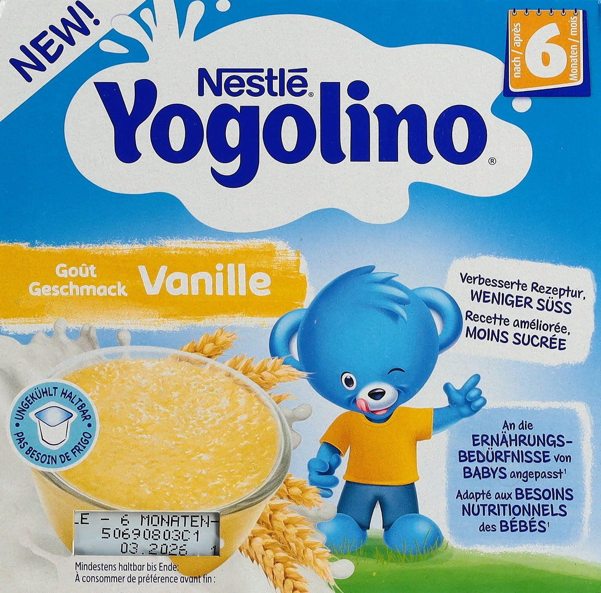 Nestle Yogolino Vanilla 6M (4x100g)