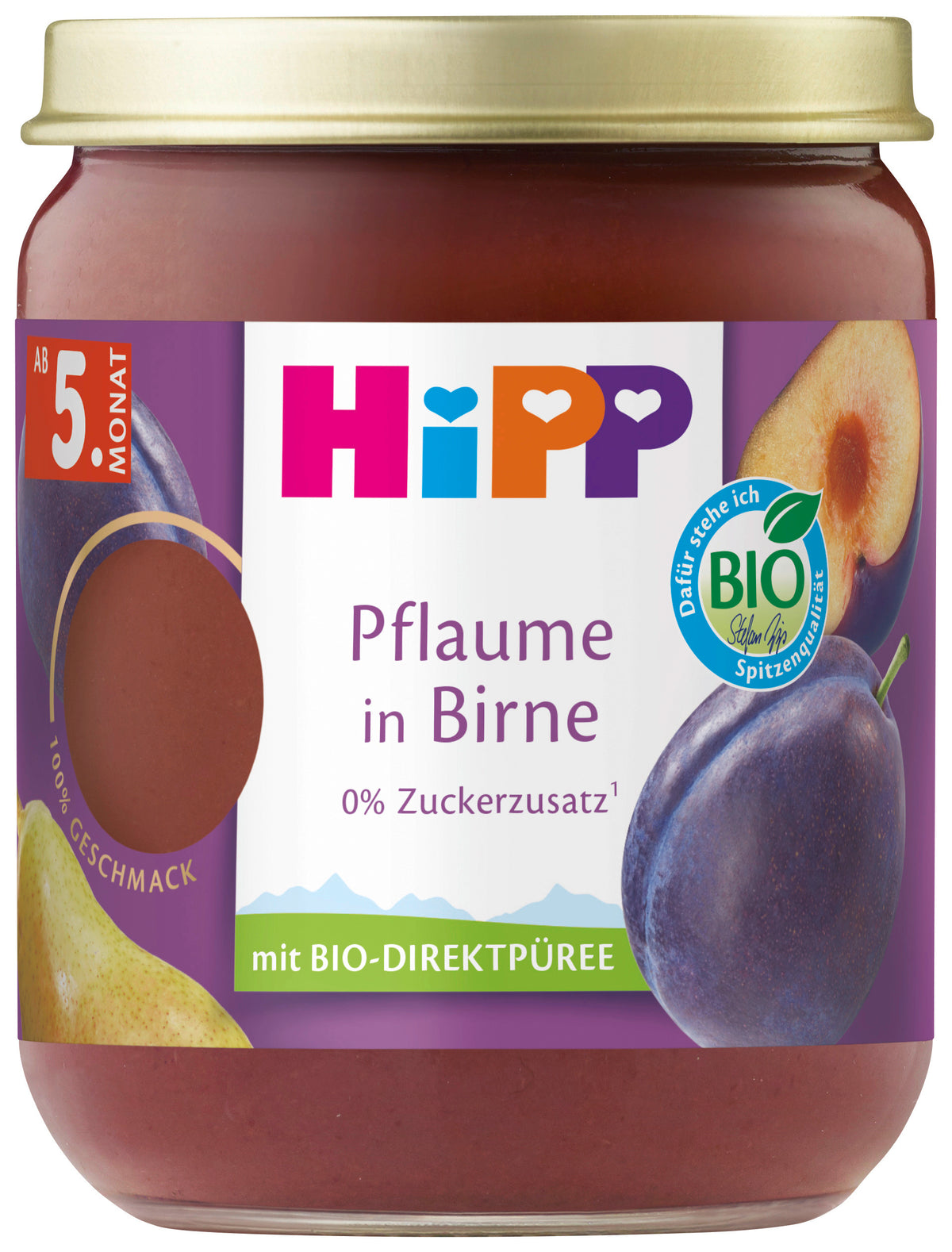 Hipp Plum in Pear Organic Jar (160g)