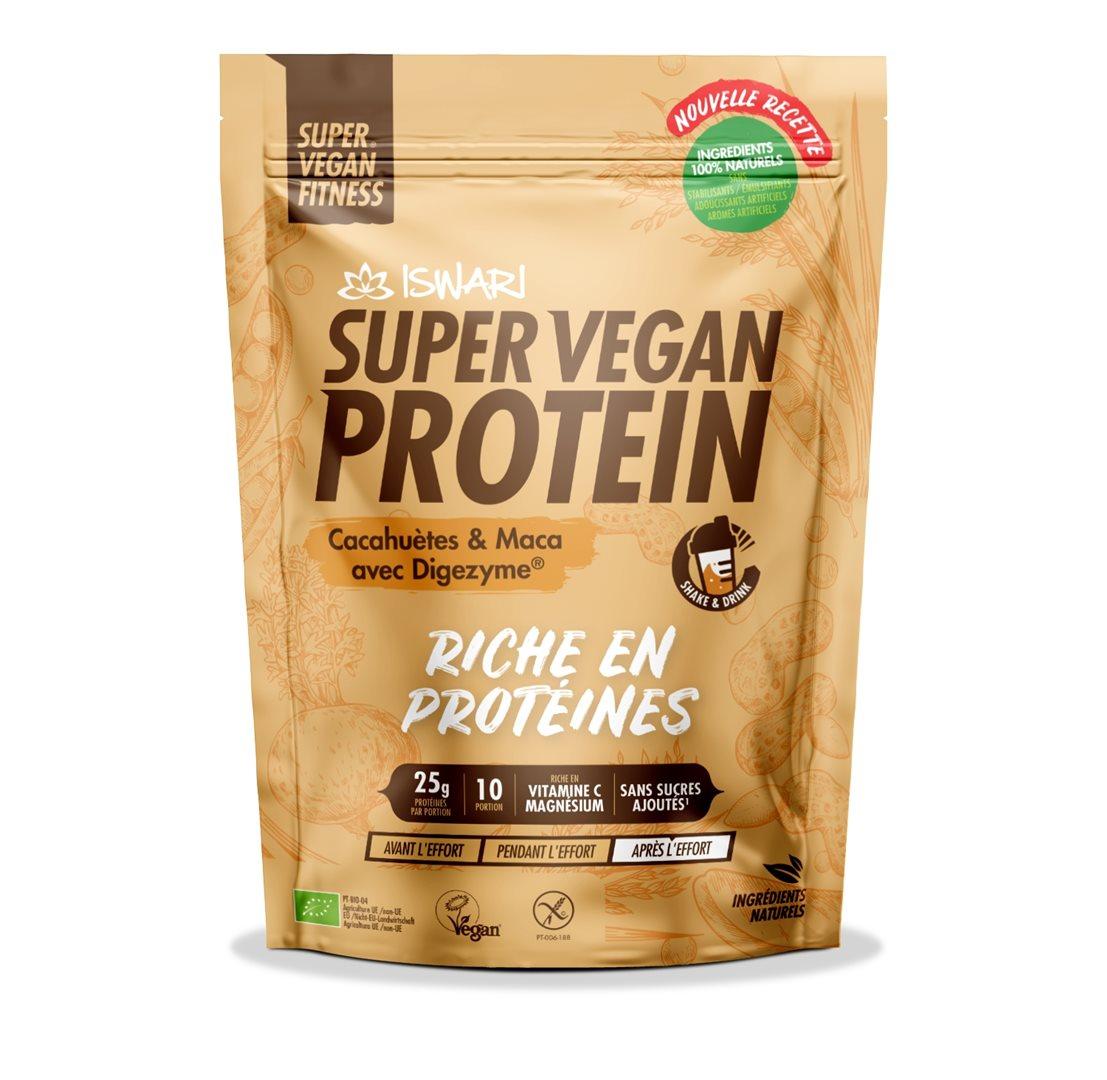 ISWARI Super Vegan Protein Erdnuss Maca Bio (400g)