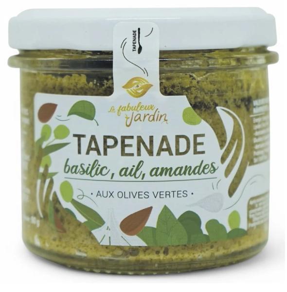 Le Fabuleux Jardin Tapenade Basilic Ail Amandes Bio (90g)