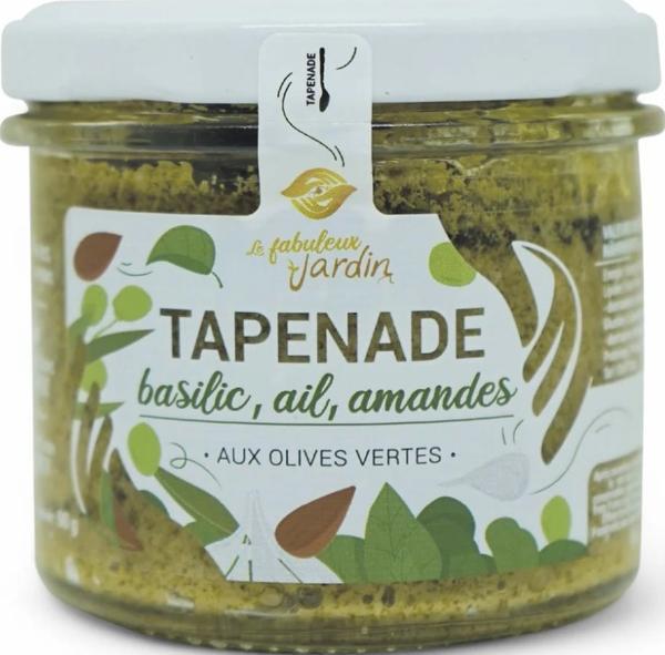 Le Fabuleux Jardin Tapenade Basilic Ail Amandes Bio (90g)