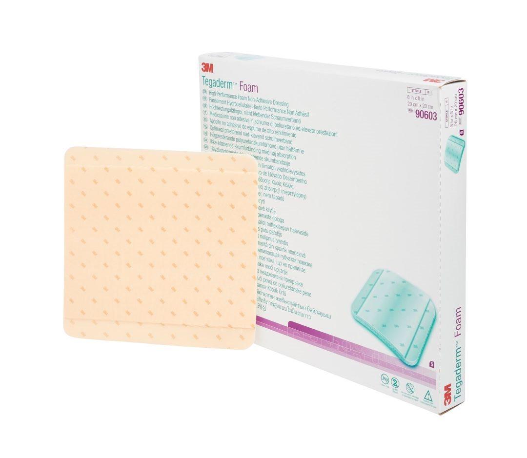 3M Tegaderm HP Foam Schaumverband selbstklebend 8,9cm x 8,9cm (10 Stk)