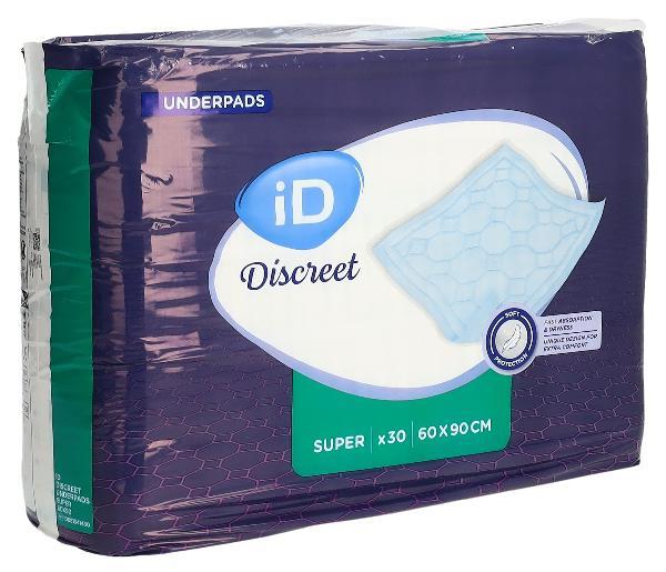 iD Discreet Protection de lit 60x90cm Super (30 pces)