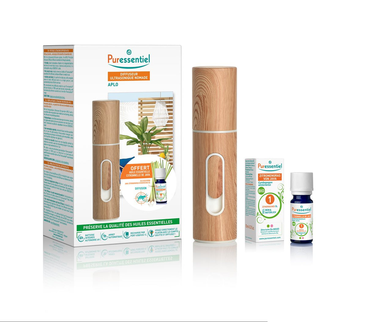 Puressentiel Anti-Stich Diffusor mit ätherischen Ölen Zitronengras (1 Stk)