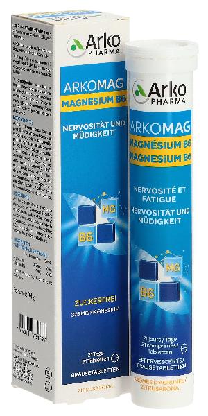 Arkomag Magnesium + B6 Brausetabletten (21 Stk)