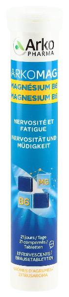Arkomag Magnesium + B6 Brausetabletten (21 Stk)