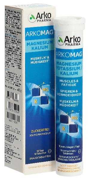 Arkomag Magnesium + Kalium Brausetabletten (18 Stk)