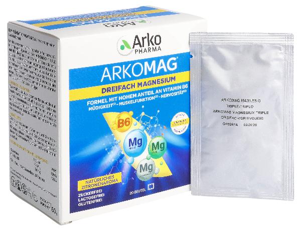 ARKOMAG Triple Magnesium + Vitamin B6 Sachets (20 pcs)